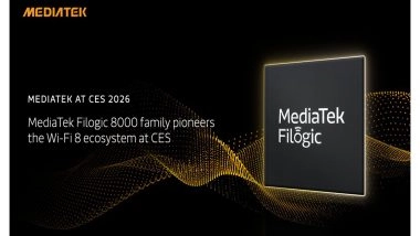 Business News | MediaTek Unveils New Advanced Filogic 8000 Family Wi-Fi 8 Chipset at CES