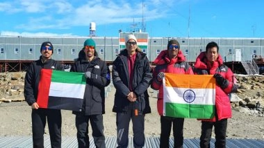 World News | India-UAE Polar Cooperation in Action as Emirati Scientists Join India's Antarctic Mission