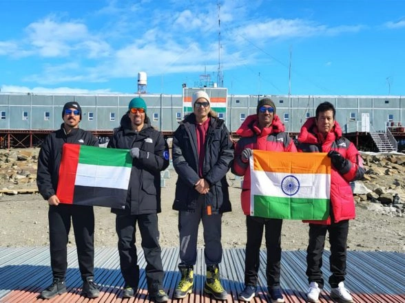 World News | India-UAE Polar Cooperation in Action as Emirati Scientists Join India's Antarctic Mission