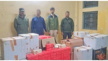India News | Assam Rifles Seizes Counterfeit Cigarettes Worth ₹34 Lakhs in Silchar