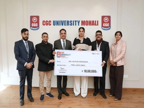 Business News | CGC University, Mohali, Awards ₹10 Lakh Cash Prize to Brand Ambassador Ms. Nupur