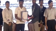 India News | Udhayanidhi Stalin Felicitates Winners of Tamil Nadu Skill Competition 2025, Highlights Govt's  Efforts to Boost Student Employability Through Skill Development