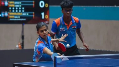 Sports News | WTT Feeder Series 2026:  Sarthak Arya/Hardee Patel Upset Third Seeds Snehit and Sayali Wani in Mixed Doubles Qualifying Round