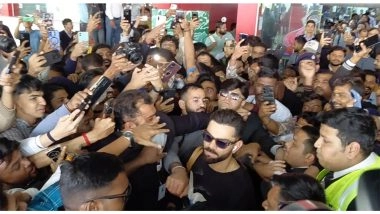 Sports News | Virat Kohli Arrives in Vadodara Ahead of 1st India-NZ ODI