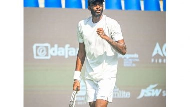 Sports News | Bengaluru Open 2026: Dhakshineswar Suresh, Manas Dhamne March into Quarter-finals, Sumit Nagal Bows out After Epic Battle