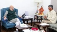 India News | Andhra CM Chandrababu Naidu Seeks Statutory Status for Amaravati in Meeting with Home Minister Amit Shah