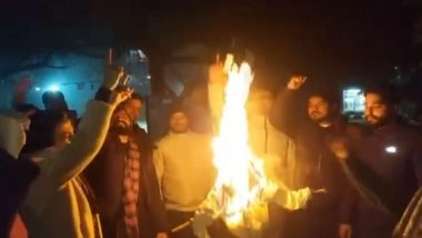 India News | ABVP Protests at JNU Campus over Slogans Against PM Modi, Amit Shah