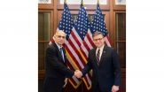 World News | Indian Ambassador Vinay Mohan Kwatra Meets US Speaker Mike Johnson, Discusses Strengthening Strategic Partnership