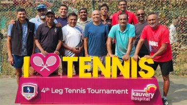 Business News | Kauvery Hospital & Tamil Nadu Seniors Tennis Club Organise Open Tennis Tournament