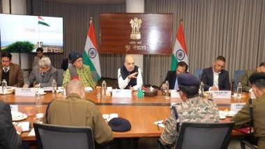 India News | J-K Security Review Meet: Amit Shah Directs Forces to Continue Counter Terror Operations in a Mission Mode