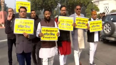 India News | AAP MLAs Stage Protest Outside Delhi Assembly Against State Government