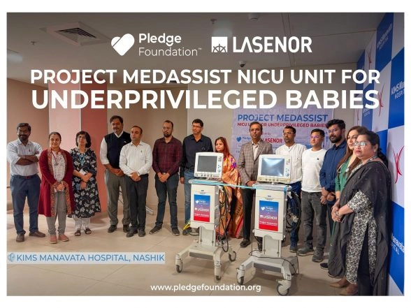Business News | Pledge Foundation and Lasenor India Inaugurate NICU Units for Underprivileged Babies at KIMS Manavata Hospital, Nashik