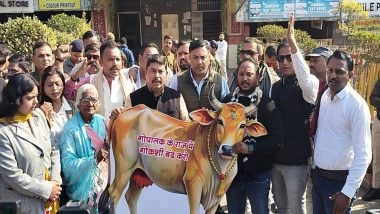 India News | MP Congress Protests Against Alleged Cow Slaughter in Bhopal