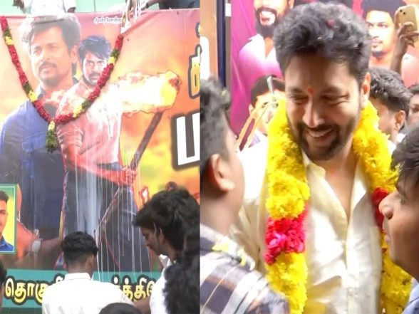 Entertainment News | Sivakarthikeyan Arrives at Chennai Theatre as Fans Celebrate 'Parasakthi' Release