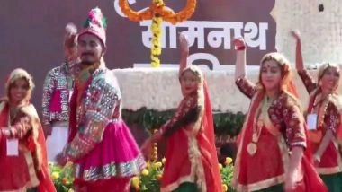 India News | Cultural Performances from Different States Presented During Somnath Swabhiman Parv in Gujarat