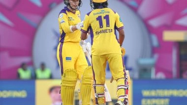 Sports News | Phoebe Litchfield's 78 Goes in Vain as Gujarat Giants Beat UP Warriorz by 10 Runs