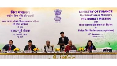 Business News | Finance Minister Chairs Pre-Budget Consultation Meeting with States, Union Territories