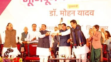 India News | MP CM Yadav Performs Bhoomi Pujan, Inauguration of Development Works Worth Rs 312 Crore in Sagar