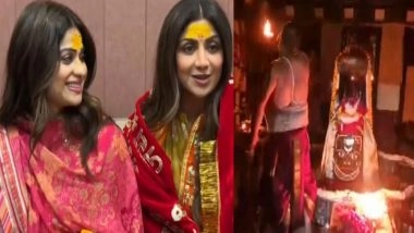 Entertainment News | Shilpa, Shamita Shetty Attend 'Shayan Aarti' at Ujjain's Mahakaleshwar Temple