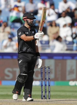Sports News | Mitchell, Conway, Nicholls Guide New Zealand to 300/8 Against India in Vadodara