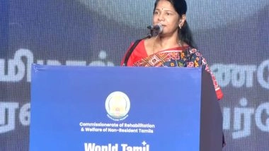 India News | Centre Does Not Provide Funds to Develop Classical Languages Like Tamil: Kanimozhi at World Tamil Diaspora Day