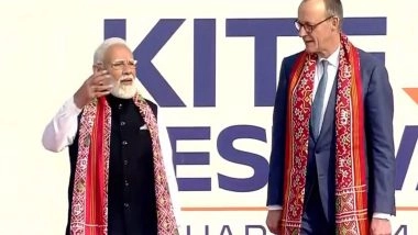 World News | PM Modi, German Chancellor Merz Inaugurate International Kite Festival 2026 at Sabarmati Riverfront