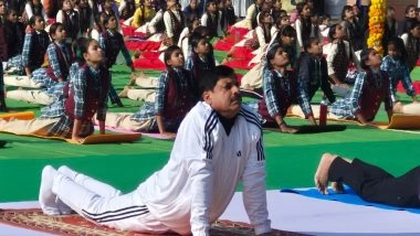 India News | MP CM Yadav Participates in Mass Surya Namaskar Program on Swami Vivekananda's Birth Anniversary