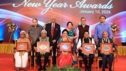Business News | Five Eminent Personalities Felicitated at Manipal Groups' New Year Awards 2026