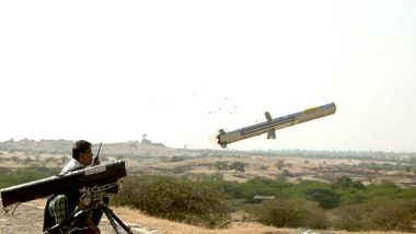 India News | Defence Minister Rajnath Singh Lauds Successful Test of Indigenous MPATGM, Calls It Boost to Aatmanirbhar Bharat