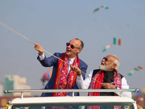 India News | PM Narendra Modi, German Chancellor Friedrich Merz Inaugurate 'International Kite Festival 2026'