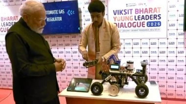 India News | PM Modi Arrives at Bharat Mandapam to Take Part in Viksit Bharat Young Leaders Dialogue 2026