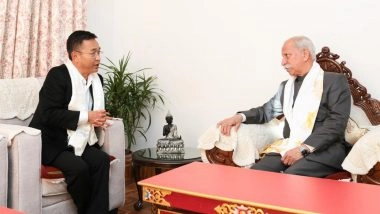 India News | Sikkim CMi Prem Singh Tamang Calls on Arunachal Governer During 2-day Visit to Gangtok