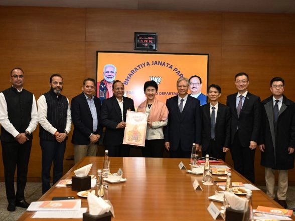 India News | Delegation from Communist Party of China Visits BJP Headquarters in New Delhi
