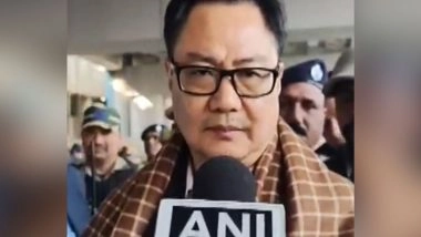 India News | Union Minister Kiren Rijiju Arrives in Lucknow, to Participate in VB G RAM G Act Events
