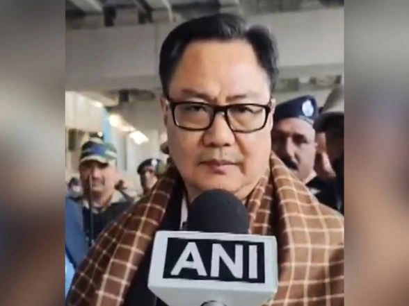 India News | Union Minister Kiren Rijiju Arrives in Lucknow, to Participate in VB G RAM G Act Events