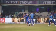 Sports News | ISPL Season 3: Bowlers Defend 82 to Hand Delhi Superheros First Win Against Majhi Mumbai