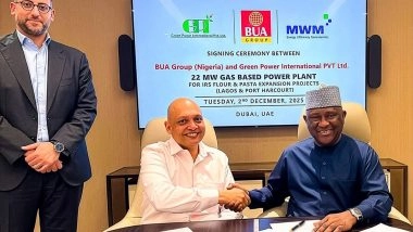 Business News | Nigeria-based BUA Group Strengthens Partnership with Green Power International Pvt. Ltd., Becomes Its Largest Customer with New Deal for 22 MW Plant