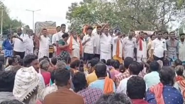 India News | Pamban Fishermen Block National Highway, Demanding Action After 2 Fishermen Went Missing at Sea