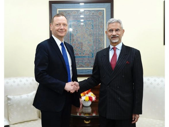 World News | EAM Jaishankar Meets Macron Aide Emmanuel Bonne; Discusses India-France Strategic Partnership