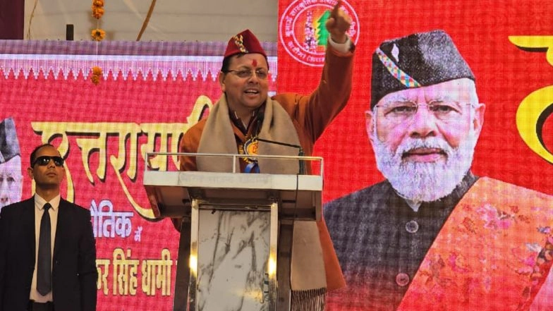 India News | Uttarakhand CM Dhami Inaugurates Uttarayani Kauthik Fair in Khatima
