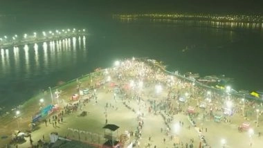 India News | UP: Over 9 Lakh Devotees Take Holy Dip at Magh Mela on Ekadashi; Heavy Security Ahead of Makar Sankranti