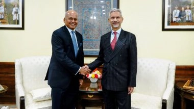 World News | Jaishankar Meets IORA Secretary General Sanjiv Ranjan, Reviews Priorities for Indian Ocean Cooperation