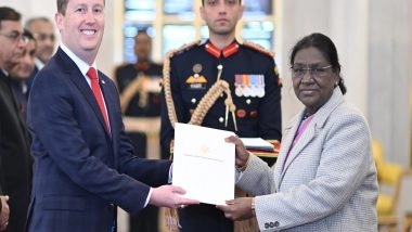 World News | US Ambassador Sergio Gor Presents Credentials to President Droupadi Murmu