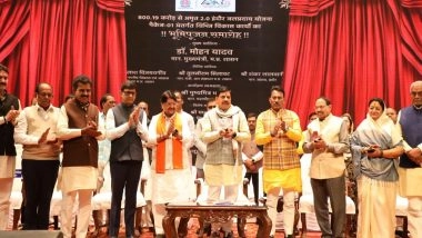 India News | MP CM Yadav Performs Bhoomi Pujan for Water Supply Project Worth over Rs 800 Crore in Indore