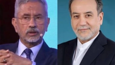 World News | Iran Foreign Minister Calls Jaishankar, Discusses Evolving Situation in and Around Iran