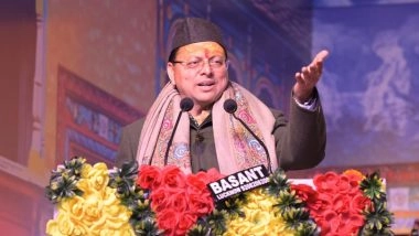 India News | Uttarakhand CM Participates in Uttarayani Kauthig in Lucknow