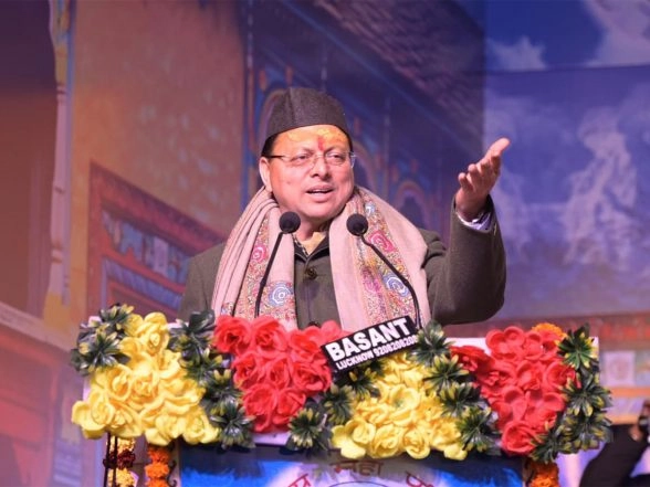 India News | Uttarakhand CM Participates in Uttarayani Kauthig in Lucknow