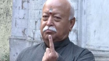 India News | RSS Chief Mohan Bhagwat Casts Vote in Nagpur Municipal Corporation Election; BMC Polling Begins