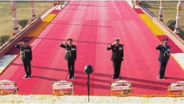India News | Chief of Defence Staff, Army Chief Attend Army Day Celebrations in Jaipur