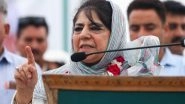 India News | J-K: PDP Chief Mehbooba Mufti Urges MEA to Ensure Safe Return of Indian Students Stranded in Iran